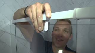 PIVOT SHOWER DOOR  installation [upl. by Grieve]