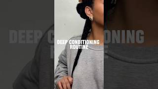 My Curly Hair Deep Conditioning Routine curlyhair naturalhairtutorial curlyhairstyles 3ccurls [upl. by Bolan]