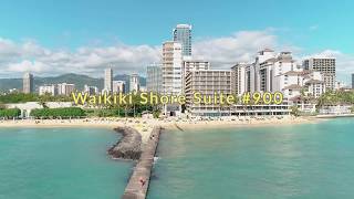 Aerial Video of Waikiki Shore Hawaii Drone Imaging [upl. by Ennoirb454]