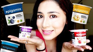 Tasting Indias FIRST GREEK YOGURT  EPIGAMIA [upl. by Cerellia]