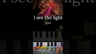 Tangled I see the light in handbells pianotutorialeasy disney easypiano rapunzel [upl. by Porche]