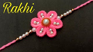 How To Make Easy RakhiRakhi Making At Home Useful amp Easy [upl. by Ydoj]