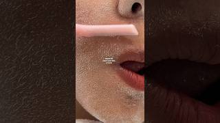 Hair identifier spray for peach fuzz  face shaving asmr [upl. by Ardnuhsed82]