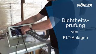 Dichtheitsprüfung von RLTAnlagen [upl. by Valeria]