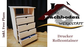 Drucker Rollcontainer inkl Bauplan [upl. by Yeleek]