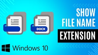 An easy way to show the file name extensions on Windows 10 [upl. by Anotyal764]