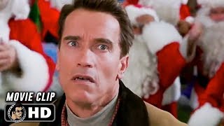 JINGLE ALL THE WAY Clip  Santa Fight 1996 Arnold Schwarzenegger [upl. by Hsekin]