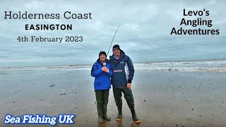 Sea Fishing UK 2023 Beach Fishing on the Holderness at Easington [upl. by Yacov]