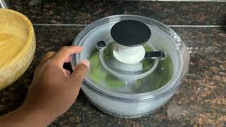 OXO Salad Spinner Review amp Demo Does It Really Work [upl. by Biddy]