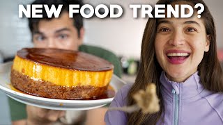 Leche Flan Banana Cake  Can This Be The Next Viral Recipe [upl. by Fifine]