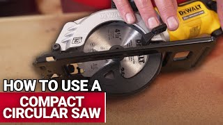 How To Use A Compact Circular Saw  Ace Hardware [upl. by Introc196]