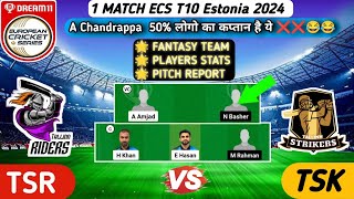 TSR vs TSK Dream11 Prediction  TSK vs TSR Dream11 Team  TSR vs TSK Dream11  TSK vs TSR T10 Team [upl. by Shelden960]