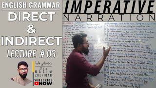 IMPERATIVE NARRATION  LECTURE03  XIIENGLISH [upl. by Bolger217]