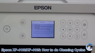 Epson XP4100XP4105 How to do Print Head Cleaning Cycles and Improve Print Quality [upl. by Nivlam]