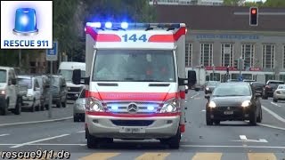 Feuerwehr Rettungsdienst Polizei Zürich [upl. by Aynotal]