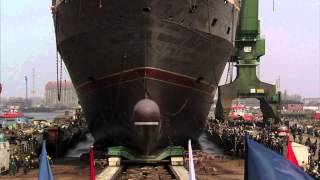 quotStavangerfjordquot launched in Gdansk [upl. by Enneirb]