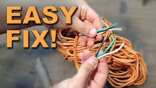 How to Repair a Cut Extension Cord [upl. by Lederer]