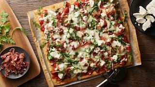 Prosciutto and Goat Cheese Pizza Recipe  Pillsbury [upl. by Gladis]