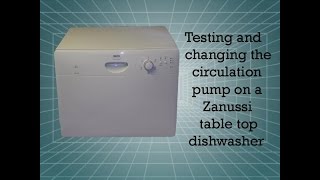 zanussi table top dishwasher circulation pump [upl. by Berry]