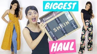 BIGGEST SHEIN HAUL worth ₹17000 for Back To School College  Dhwani Bhatt [upl. by Trace889]