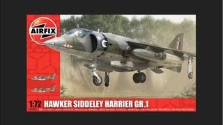 Airfix 172 Hawker Siddeley Harrier GR1 Scale Model Review [upl. by Lady]