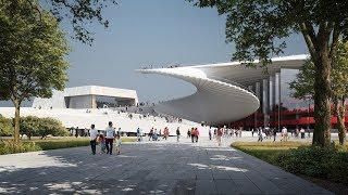 Snøhetta to build Shanghai Grand Opera House with spiral staircase roof [upl. by Anitsim402]