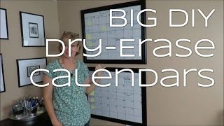 Big DIY DryErase Calendars [upl. by Owiat220]