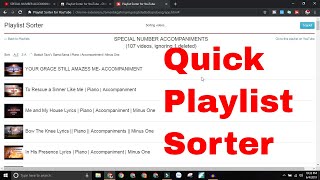 How To Sort Playlist Content in Alphabetical Order  Playlist Sorter [upl. by Zuckerman]