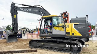 Volvo EC230 Electric Excavator Demonstration at 2023 Utility Expo [upl. by Yarvis885]