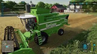 Farming Simulator 22  Grain Harvesting [upl. by Michel]