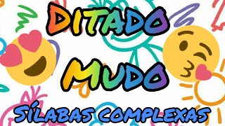 Ditado mudoSílabas complexasbrcrdr frgrtrprvr [upl. by Adiaros632]