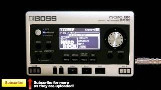 Boss Micro BR80  Presets Demo  Multi FX Electric Guitar Sounds [upl. by Ogden]