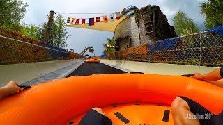 4K Raft Water Slide Ride  Disneys Water Park  Miss Adventure Falls POV  Typhoon Lagoon [upl. by Garnes]