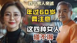 四個60歲男人講述親身經歷：這四種女人碰不得， 保持距離要警惕，安享晚年！ 情感故事 老年生活 [upl. by Nichole429]