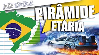 Pirâmide etária uma viagem no tempo pelas características da população brasileira • IBGE Explica [upl. by Gnah]