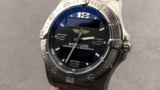 Breitling Aerospace Avantage E7936210B781 Breitling Watch Review [upl. by Mathre449]