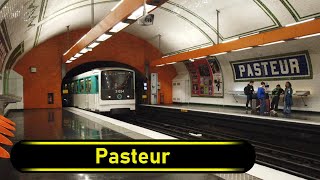 Metro Station Pasteur  Paris 🇫🇷  Walkthrough 🚶 [upl. by Thomasa]