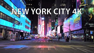 New York City 4K  Night Drive [upl. by Crutcher243]