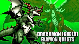 Dracomon Green Jogress Quests  Unlocking Examon  DMO [upl. by Nicolella]