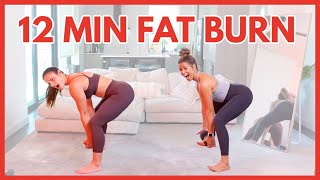 Dumbbell Legs amp Booty Workout 12 MIN FAT BURN [upl. by Ayal]