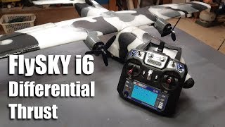 FlySKY i6 Differential Thrust Mix [upl. by Liauqram]