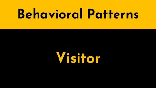 The Visitor Pattern Explained and Implemented in Java  Behavioral Design Patterns  Geekific [upl. by Clayton180]