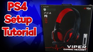 How To Set Up Your Viper Gaming Headsets For Ps4 Viper Gaming Headset PS4 Set Up Tutorial [upl. by Leahplar]