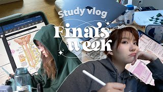 STUDY VLOG final exam week pulling 3 allnighters extremely caffeinated [upl. by Thebault159]