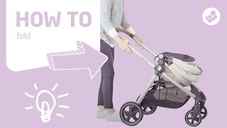 MaxiCosi  Zelia stroller  How to fold [upl. by Atirak]