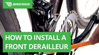 How to Install a Front Derailleur [upl. by Eelatan]