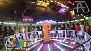 ZERO GRAVITY aka ROUND UP onride HD POV 60fps at MiamiDade County Fair [upl. by Telocin]