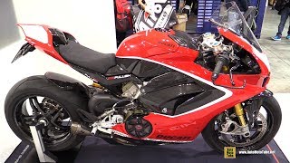 2019 Ducati Panigale V4 S Fullsix Carbon Accessorized  Walkaround  2018 EICMA Milan [upl. by Eylloh]