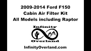 2009 2014 Ford F150 Cabin Air Filter Kit All Models including Raptor Infinity Overland [upl. by Little]