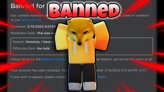 I got banned…Roblox [upl. by Sitoeht]